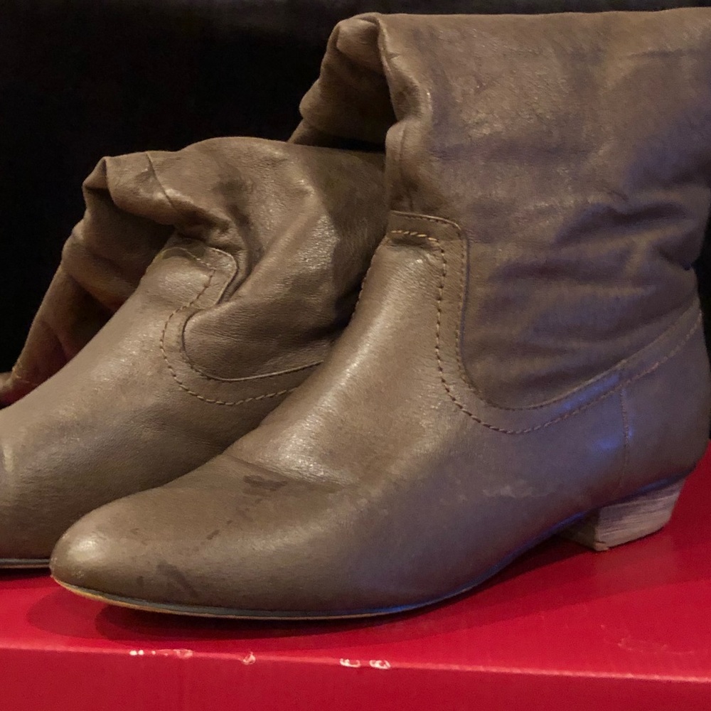 Slightly worn boots